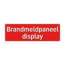 Brandmeldpaneel display & Brandmeldpaneel display & Brandmeldpaneel display