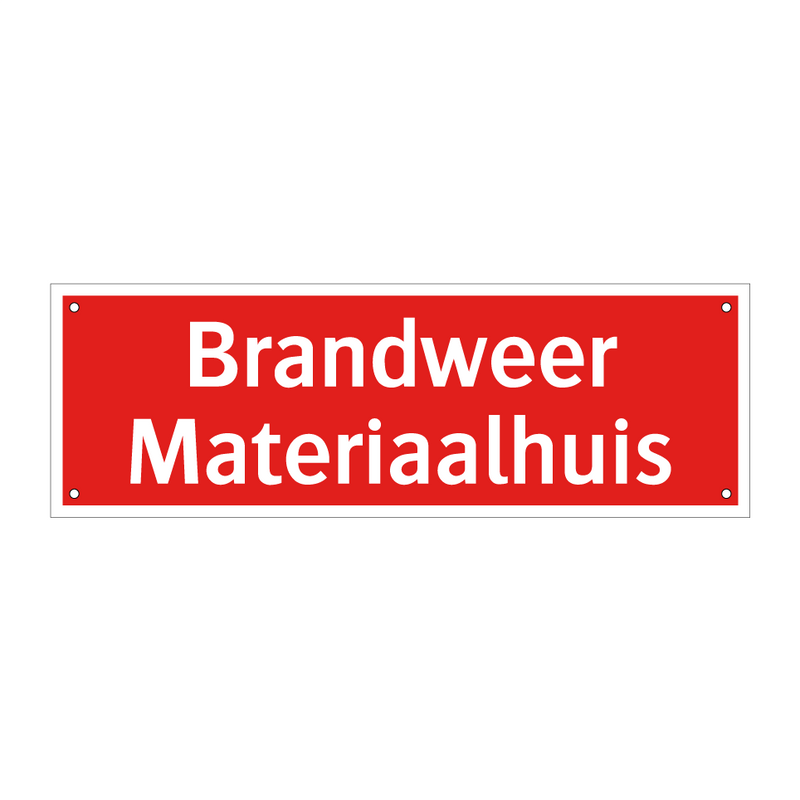 Brandweer Materiaalhuis & Brandweer Materiaalhuis & Brandweer Materiaalhuis