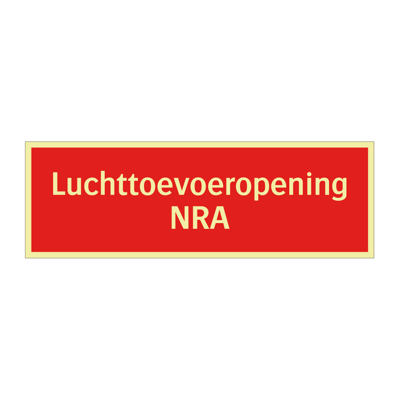 Luchttoevoeropening NRA & Luchttoevoeropening NRA & Luchttoevoeropening NRA