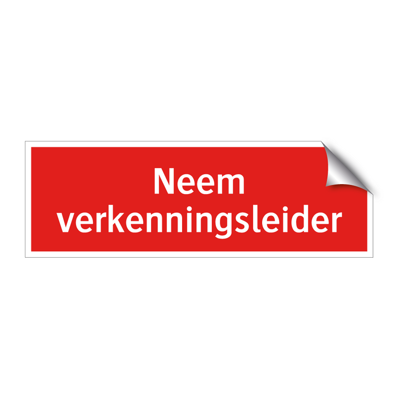 Neem verkenningsleider & Neem verkenningsleider & Neem verkenningsleider & Neem verkenningsleider