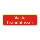 Vaste brandblusser & Vaste brandblusser & Vaste brandblusser & Vaste brandblusser