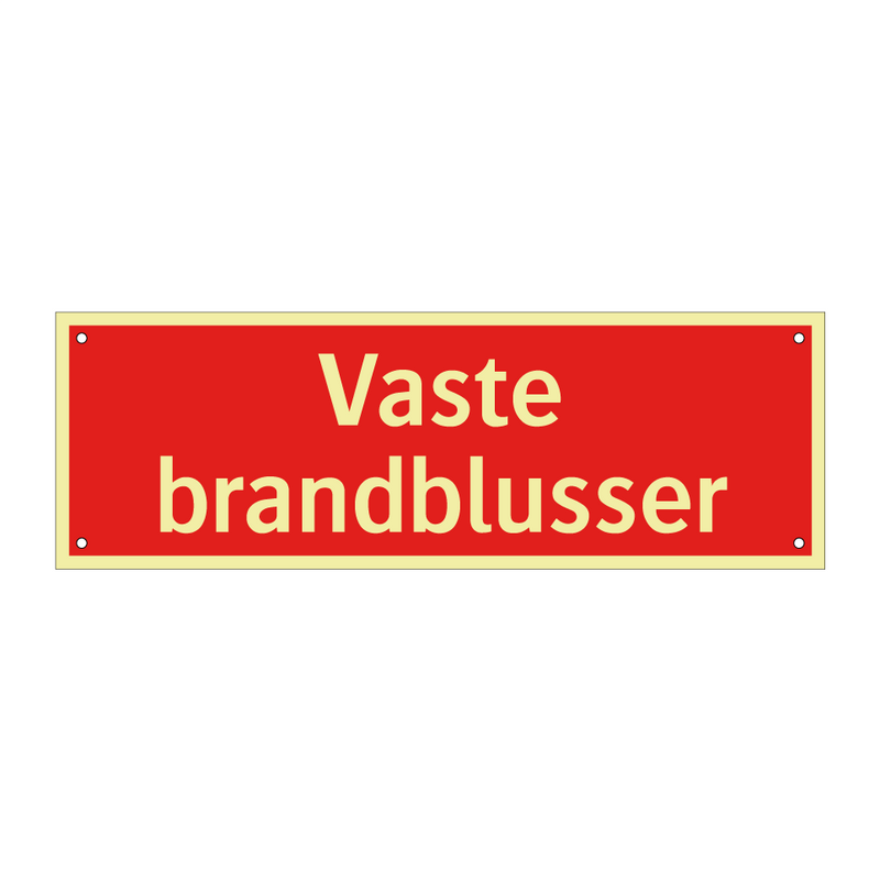 Vaste brandblusser & Vaste brandblusser & Vaste brandblusser & Vaste brandblusser