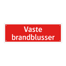 Vaste brandblusser & Vaste brandblusser & Vaste brandblusser & Vaste brandblusser