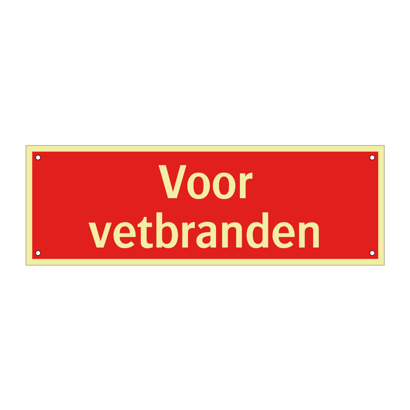 Voor vetbranden & Voor vetbranden & Voor vetbranden & Voor vetbranden