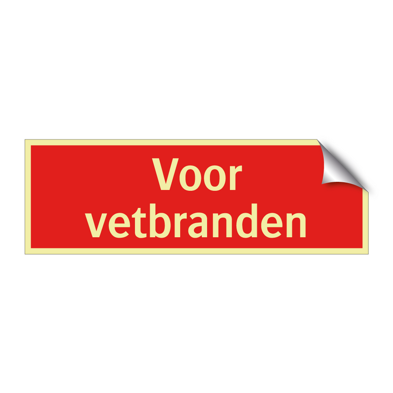 Voor vetbranden & Voor vetbranden & Voor vetbranden & Voor vetbranden
