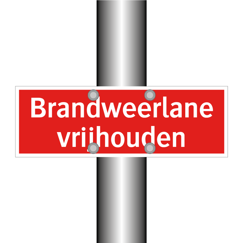 Brandweerlane vrijhouden & Brandweerlane vrijhouden & Brandweerlane vrijhouden
