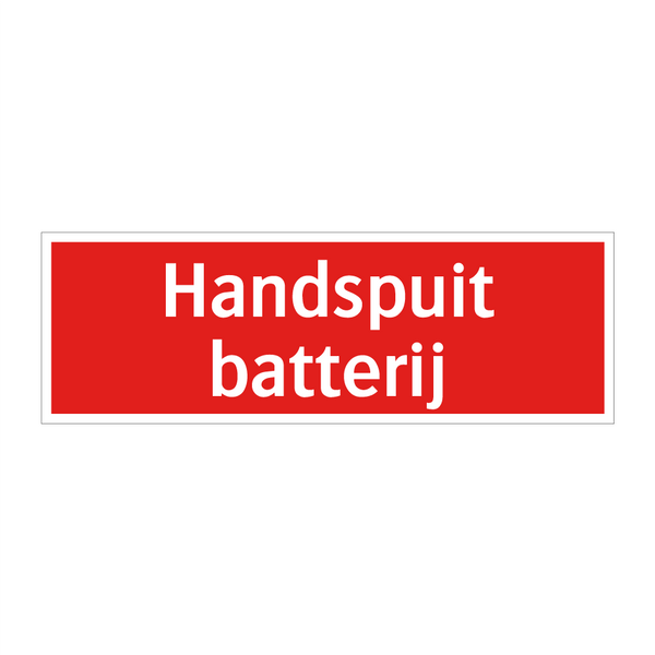 Handspuit batterij & Handspuit batterij & Handspuit batterij & Handspuit batterij