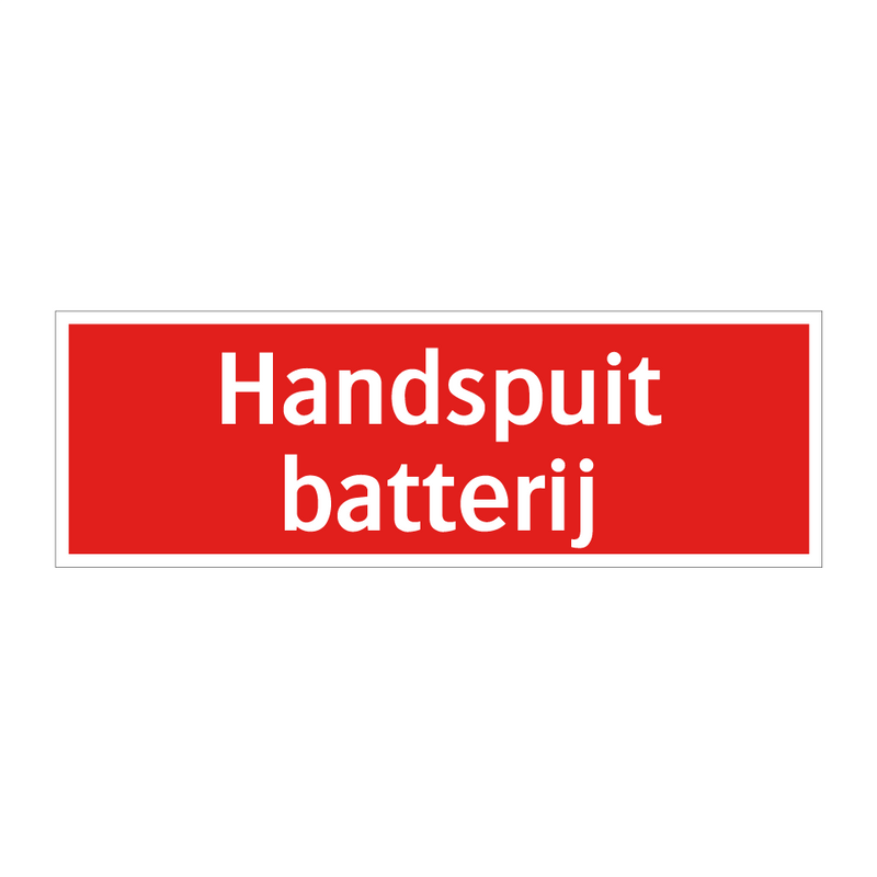 Handspuit batterij & Handspuit batterij & Handspuit batterij & Handspuit batterij