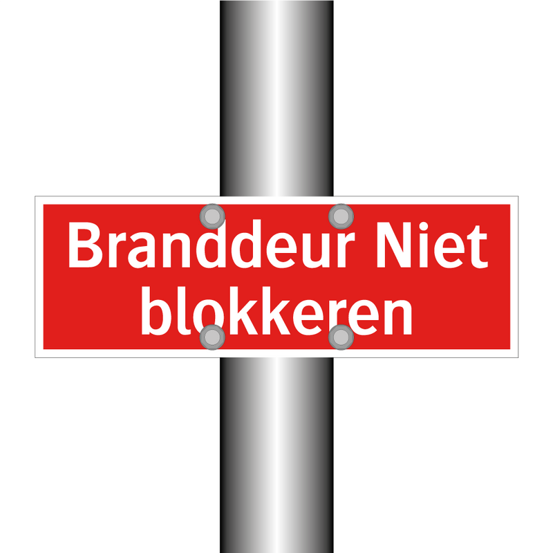 Branddeur Niet blokkeren & Branddeur Niet blokkeren & Branddeur Niet blokkeren
