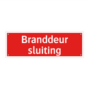 Branddeur sluiting & Branddeur sluiting & Branddeur sluiting & Branddeur sluiting