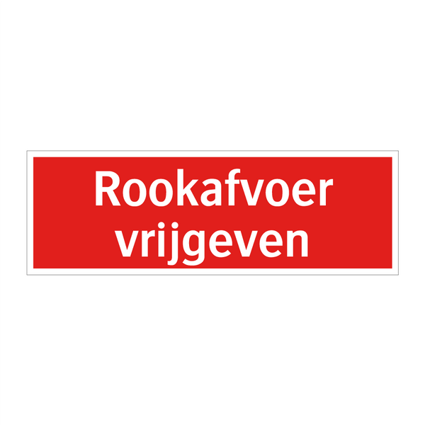 Rookafvoer vrijgeven & Rookafvoer vrijgeven & Rookafvoer vrijgeven & Rookafvoer vrijgeven