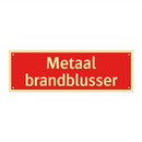 Metaal brandblusser & Metaal brandblusser & Metaal brandblusser & Metaal brandblusser