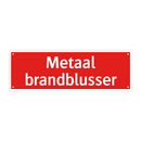 Metaal brandblusser & Metaal brandblusser & Metaal brandblusser & Metaal brandblusser