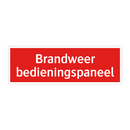 Brandweer bedieningspaneel & Brandweer bedieningspaneel & Brandweer bedieningspaneel