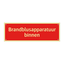 Brandblusapparatuur binnen & Brandblusapparatuur binnen & Brandblusapparatuur binnen