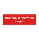 Brandblusapparatuur binnen & Brandblusapparatuur binnen & Brandblusapparatuur binnen