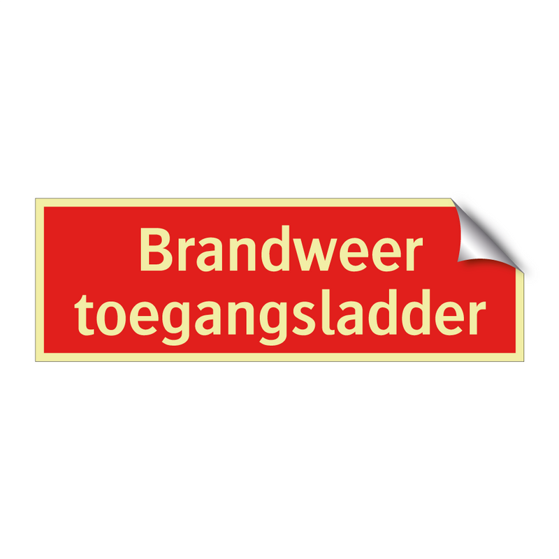 Brandweer toegangsladder & Brandweer toegangsladder & Brandweer toegangsladder