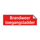 Brandweer toegangsladder & Brandweer toegangsladder & Brandweer toegangsladder