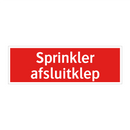 Sprinkler afsluitklep & Sprinkler afsluitklep & Sprinkler afsluitklep & Sprinkler afsluitklep