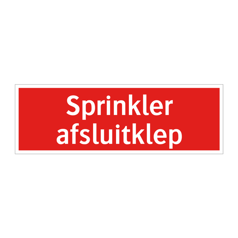 Sprinkler afsluitklep & Sprinkler afsluitklep & Sprinkler afsluitklep & Sprinkler afsluitklep