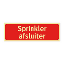 Sprinkler afsluiter & Sprinkler afsluiter & Sprinkler afsluiter & Sprinkler afsluiter