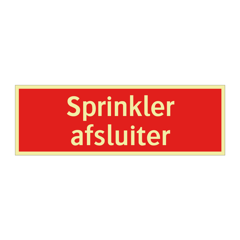 Sprinkler afsluiter & Sprinkler afsluiter & Sprinkler afsluiter & Sprinkler afsluiter