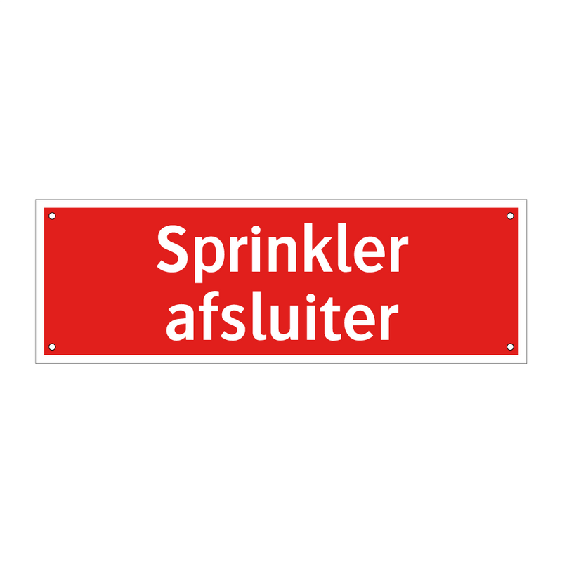 Sprinkler afsluiter & Sprinkler afsluiter & Sprinkler afsluiter & Sprinkler afsluiter