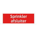 Sprinkler afsluiter & Sprinkler afsluiter & Sprinkler afsluiter & Sprinkler afsluiter