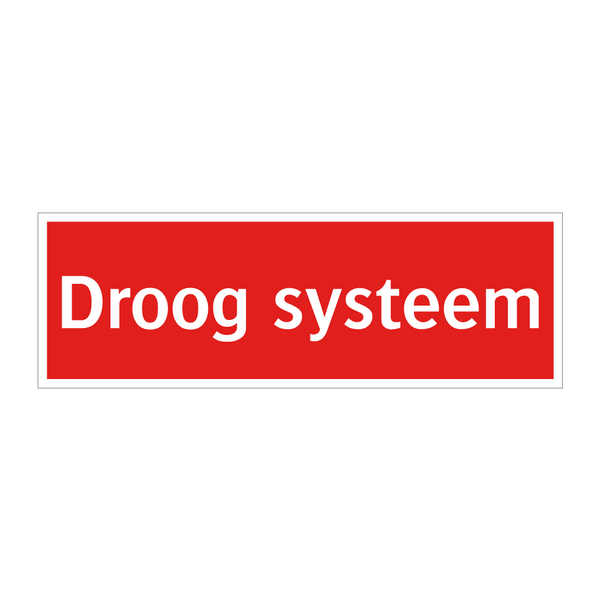 Droog systeem & Droog systeem & Droog systeem & Droog systeem & Droog systeem & Droog systeem