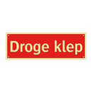 Droge klep & Droge klep & Droge klep & Droge klep