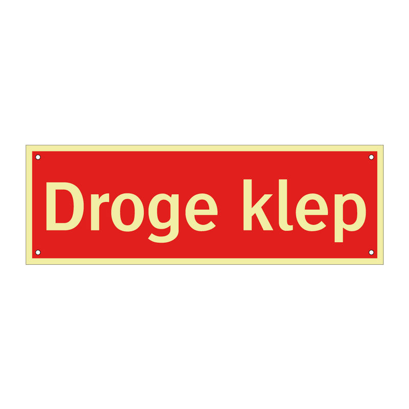 Droge klep & Droge klep & Droge klep & Droge klep