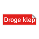 Droge klep & Droge klep & Droge klep & Droge klep
