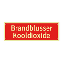 Brandblusser Kooldioxide & Brandblusser Kooldioxide & Brandblusser Kooldioxide