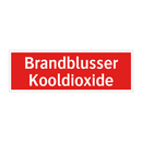 Brandblusser Kooldioxide & Brandblusser Kooldioxide & Brandblusser Kooldioxide