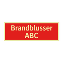 Brandblusser ABC & Brandblusser ABC & Brandblusser ABC & Brandblusser ABC & Brandblusser ABC