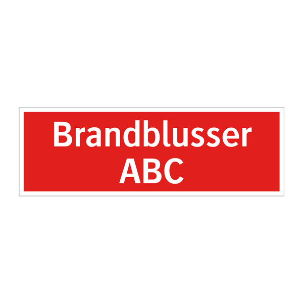 Brandblusser ABC & Brandblusser ABC & Brandblusser ABC & Brandblusser ABC & Brandblusser ABC