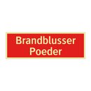 Brandblusser Poeder & Brandblusser Poeder & Brandblusser Poeder & Brandblusser Poeder
