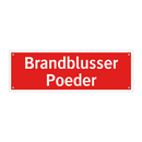 Brandblusser Poeder & Brandblusser Poeder & Brandblusser Poeder & Brandblusser Poeder