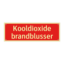 Kooldioxide brandblusser & Kooldioxide brandblusser & Kooldioxide brandblusser