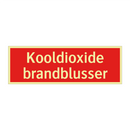 Kooldioxide brandblusser & Kooldioxide brandblusser & Kooldioxide brandblusser