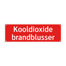 Kooldioxide brandblusser & Kooldioxide brandblusser & Kooldioxide brandblusser