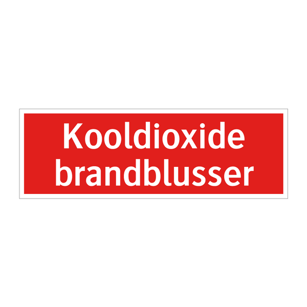 Kooldioxide brandblusser & Kooldioxide brandblusser & Kooldioxide brandblusser