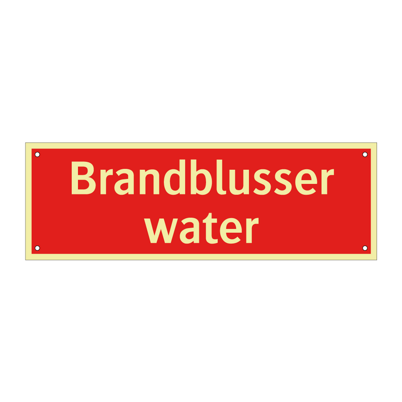 Brandblusser water & Brandblusser water & Brandblusser water & Brandblusser water