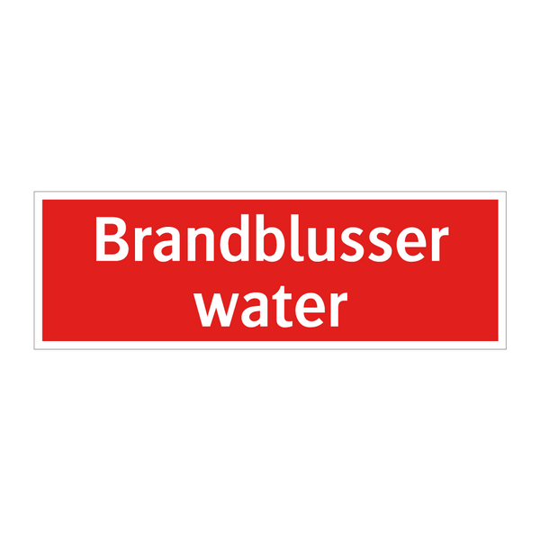 Brandblusser water & Brandblusser water & Brandblusser water & Brandblusser water