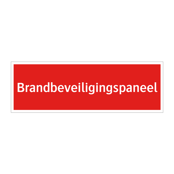 Brandbeveiligingspaneel & Brandbeveiligingspaneel & Brandbeveiligingspaneel