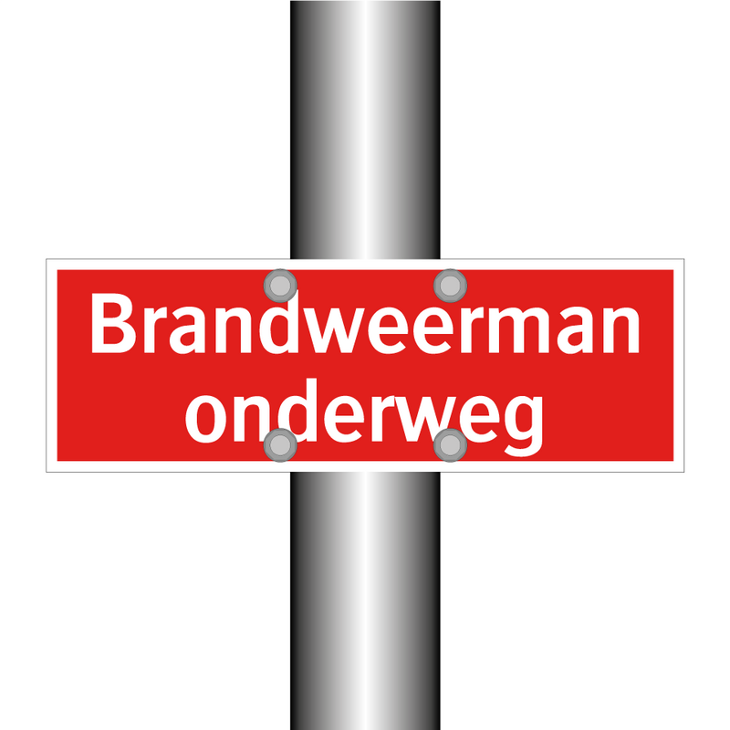 Brandweerman onderweg & Brandweerman onderweg & Brandweerman onderweg