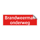 Brandweerman onderweg & Brandweerman onderweg & Brandweerman onderweg & Brandweerman onderweg