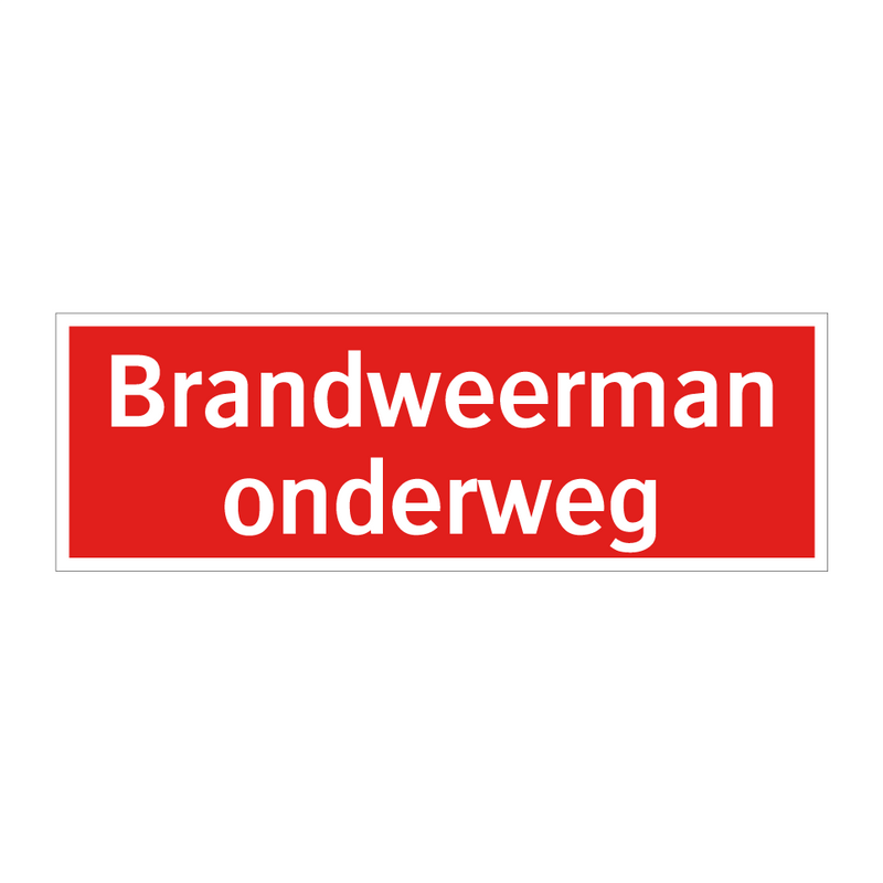 Brandweerman onderweg & Brandweerman onderweg & Brandweerman onderweg & Brandweerman onderweg