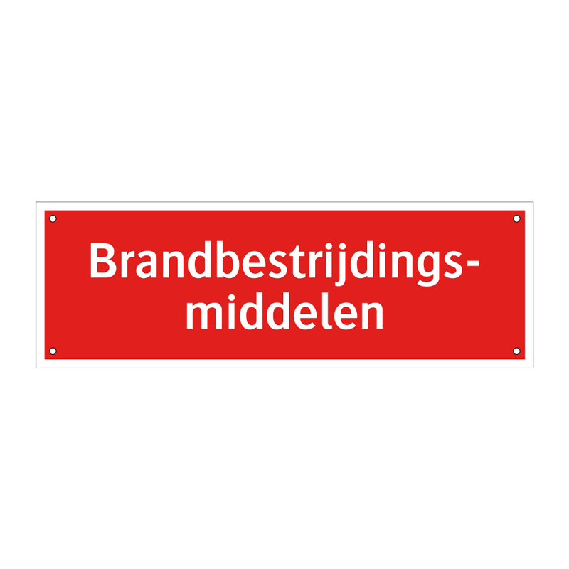 Brandbestrijdings- middelen & Brandbestrijdings- middelen & Brandbestrijdings- middelen