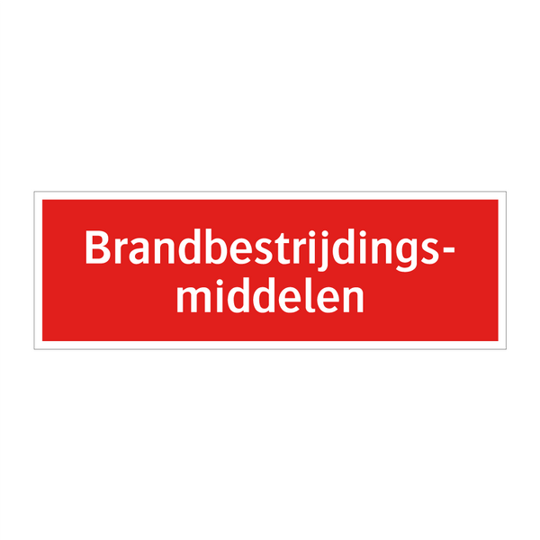 Brandbestrijdings- middelen & Brandbestrijdings- middelen & Brandbestrijdings- middelen